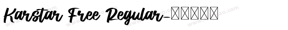 Karstar Free Regular字体转换